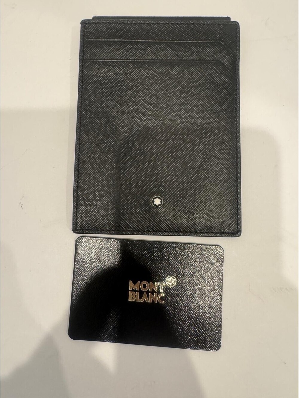 Montblanc Sartorial Leather Card Holder - Slim Saffiano‑Printed Italian Leather